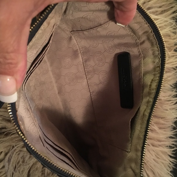 Michael Kors Studded Navy Clutch - Picture 3 of 6